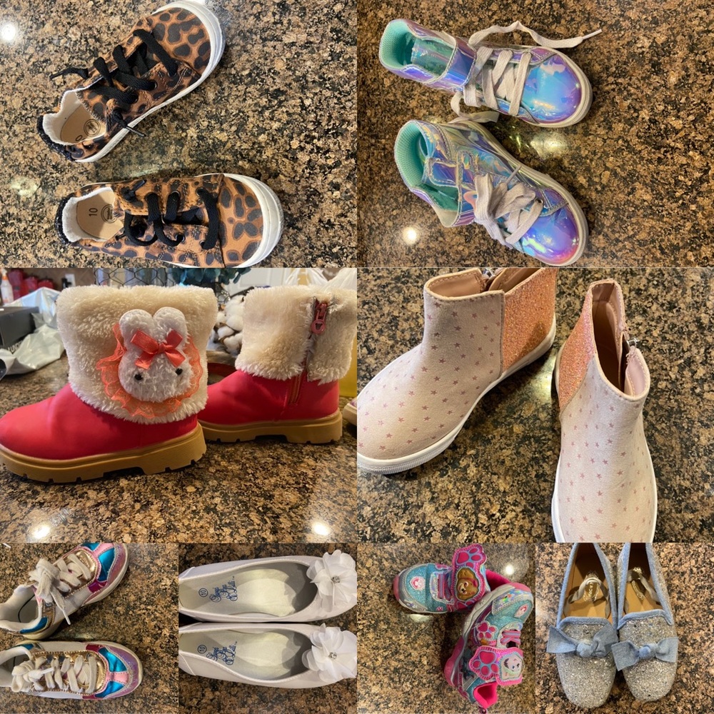 8 Size 10 toddler shoes! (One size 29)